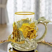 Подстаканник для чая «Пираты» из бронзы — фотография 1