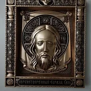 Резная икона Спас Нерукотворный — фотография 6