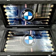 Нарды под стеклом «BMW M5 Ангельские глазки» — фотография 5