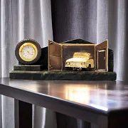 Винтажные настольные часы «Авторемонт» — фотография 1