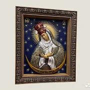 Остробрамская икона Божией Матери резная из дерева — фотография 2