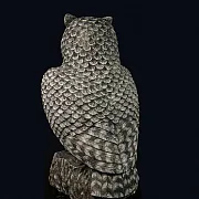 Скульптура «Филин» из кальцита, 130×140×255 мм — фотография 2