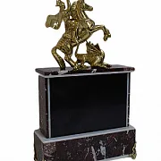 Каминные часы «Георгий Победоносец», 180×65×270 мм — фотография 2