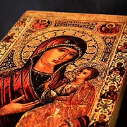 Икона Богоматери Иверская. Ручная работа — фотография 6