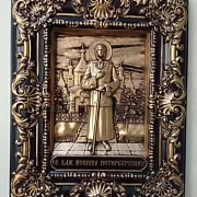 Икона резная Ксения Петербургская — фотография 10