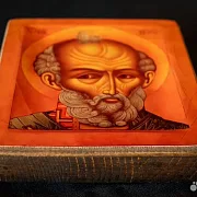 Икона: Святой Николай Чудотворец 15*13 см — фотография 3