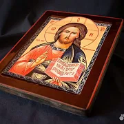 Икона с ковчегом "Христос Вседержитель" — фотография 6