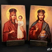 Венчальная пара. Богоматерь и Спас Вседержитель+по — фотография 3