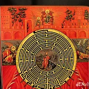 Икона деревянная "Лабиринт Веры" — фотография 6