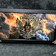 Нарды под стеклом «Держава» — фотография 5