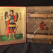 Пара икон. Архангелы Михаил и Гавриил. 21*17 см — фотография 2