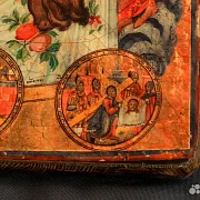 Икона деревянная "Спас Нерукотворный" — фотография 7