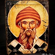 Икона авторская "Св. Спиридон Тримифунтский" — фотография 5