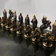 Каменные шахматы из змеевика и долерита — фотография 4