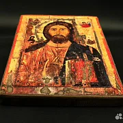 Икона "Христос Вседержитель" дерево, ручная работа — фотография 2